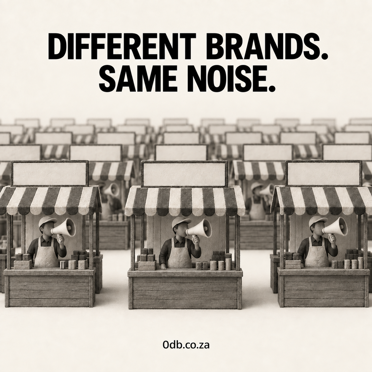 Different Brands. Same Noise.